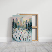 Winter Dancers Beneath City Lights