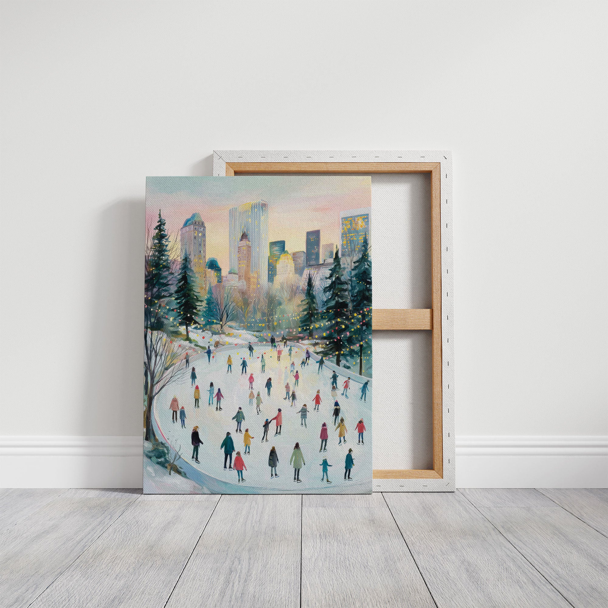 Winter Dancers Beneath City Lights