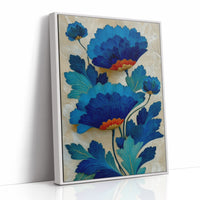 Azure Petals Dance In Golden Light