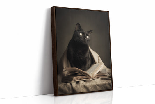 Midnight Scholar With Luminous Eyes