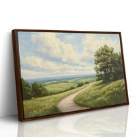 Summer Path Through Rolling Meadows