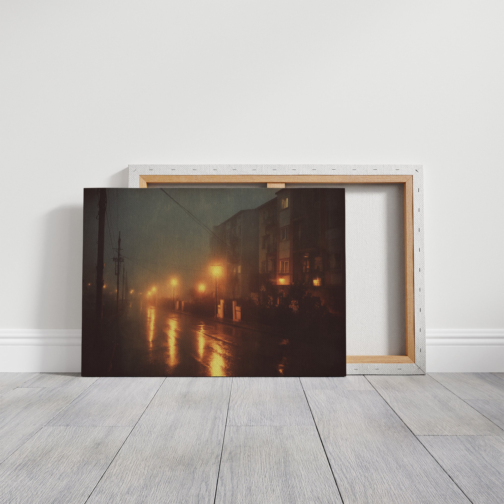 Amber Streets After Midnight Rain