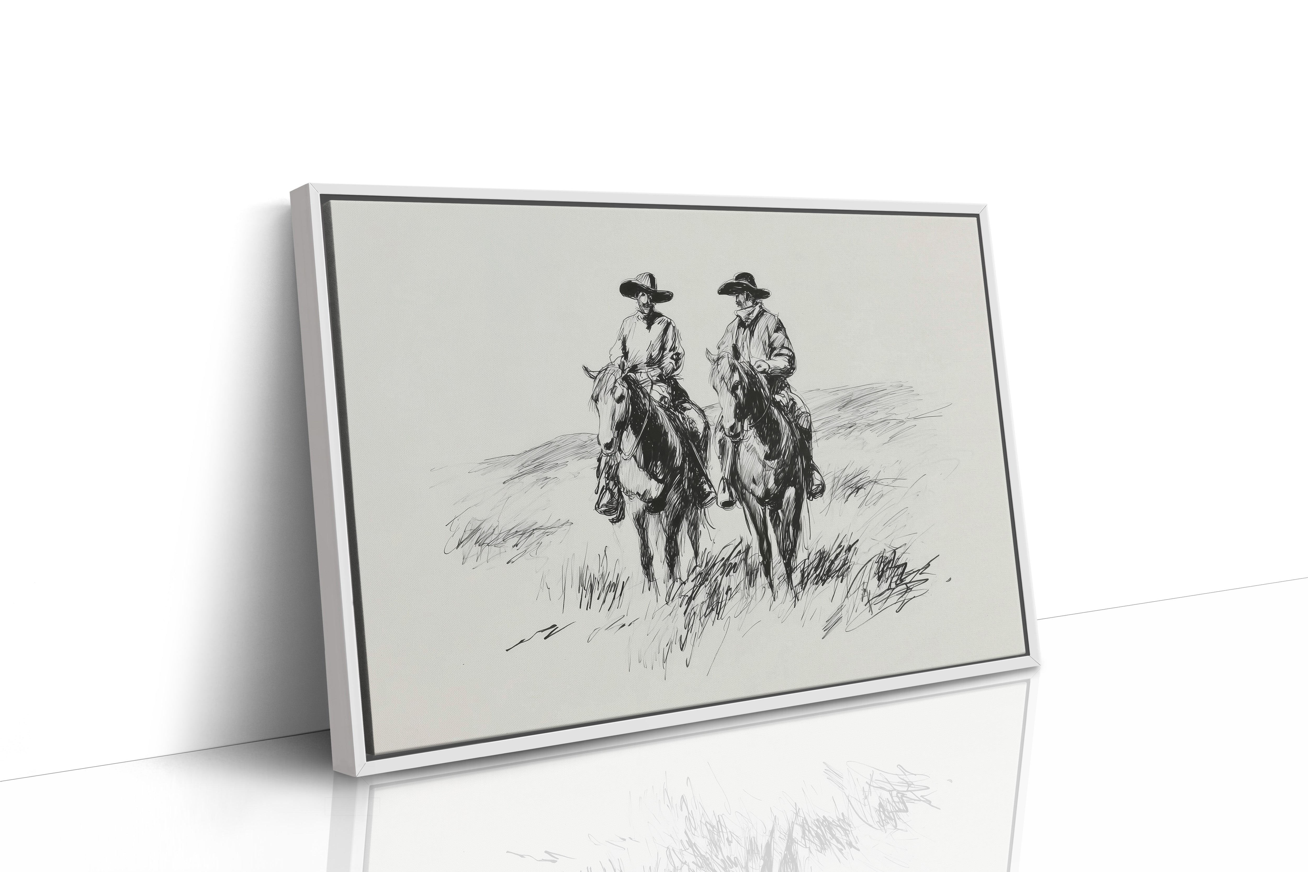 Two Riders Beneath Open Skies
