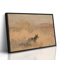 Coyote in the Sandstone Haze
