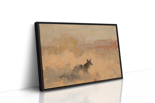 Coyote in the Sandstone Haze