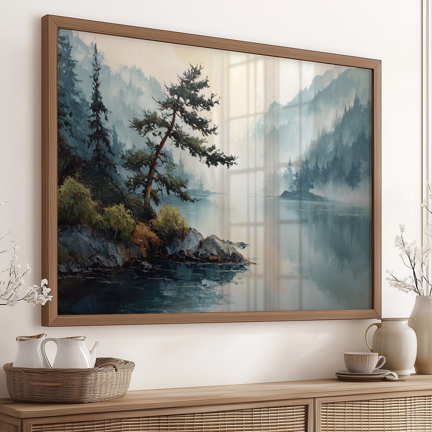 Lone Pine Guards Misty Waters