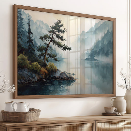 Lone Pine Guards Misty Waters