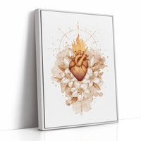 Sacred Flame Among Lily Petals