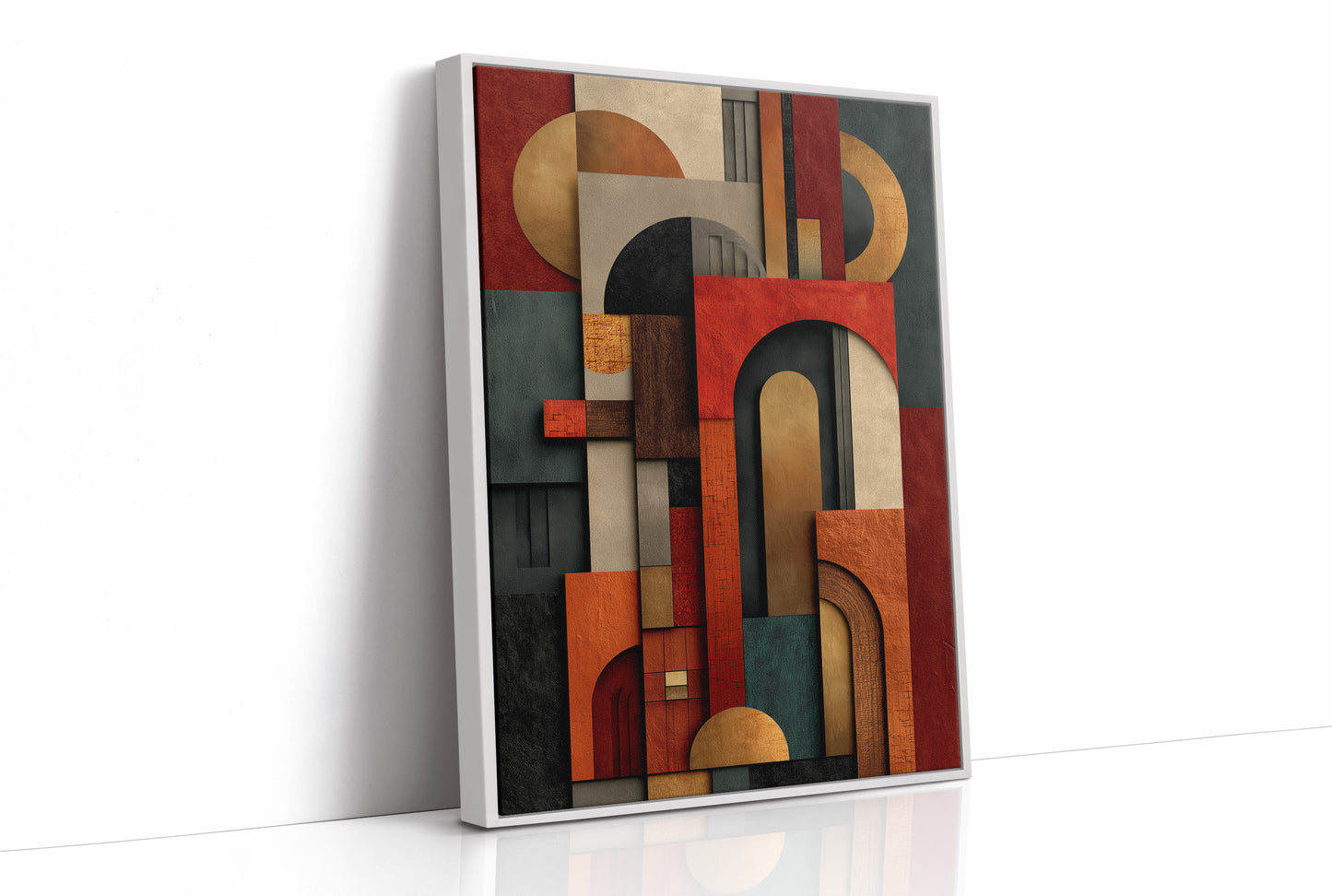 Geometric Rhythms In Autumn Tones