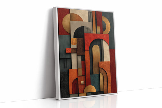 Geometric Rhythms In Autumn Tones