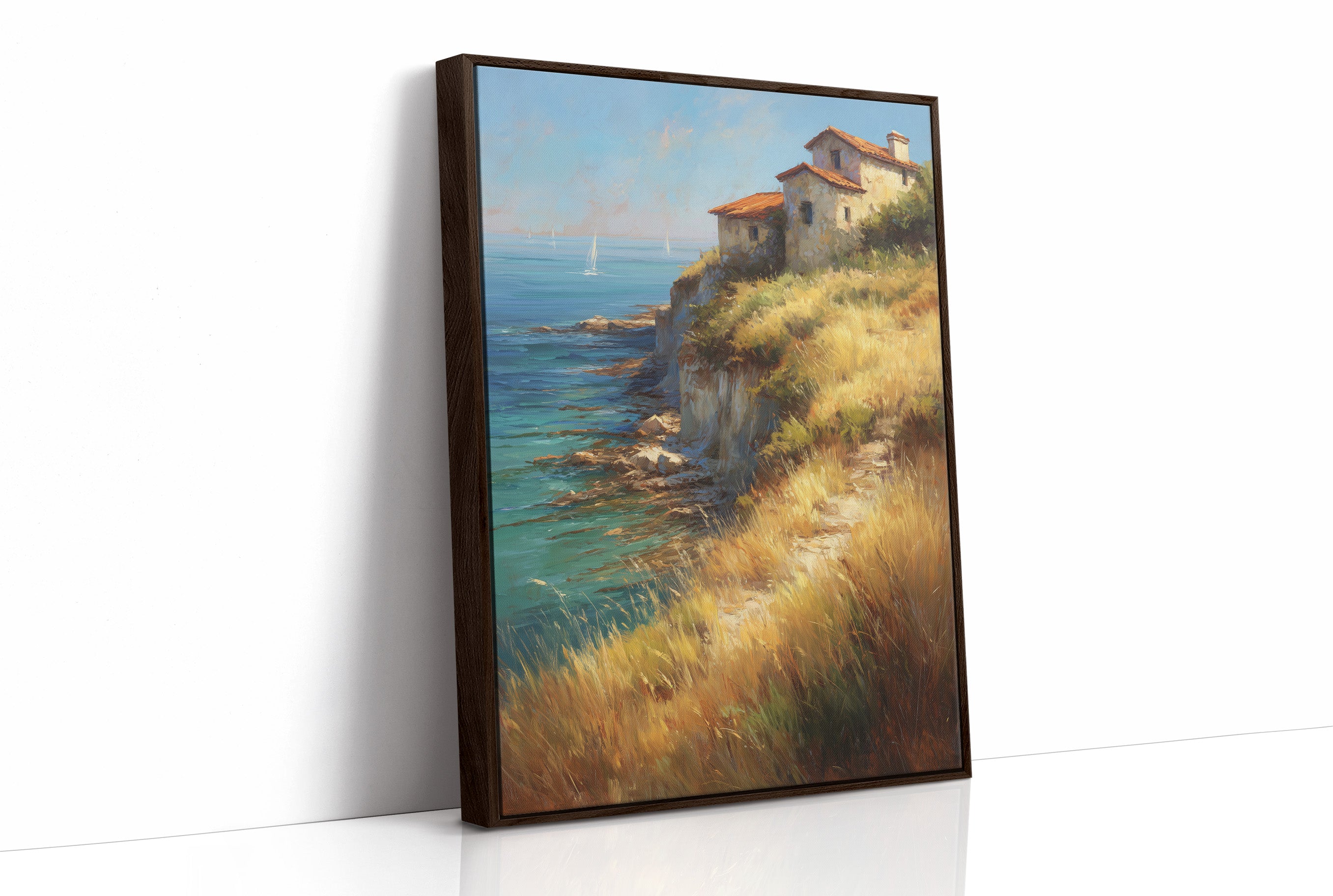 Mediterranean Cliffs Catch Summer Light