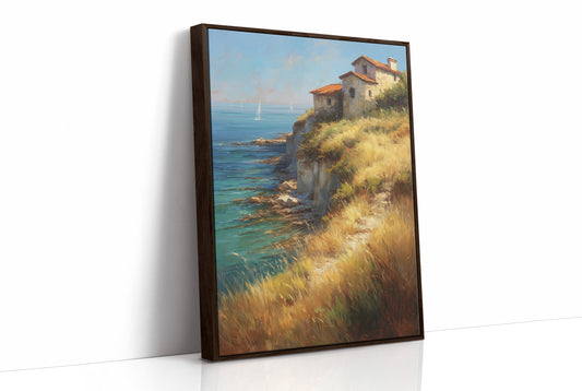 Mediterranean Cliffs Catch Summer Light