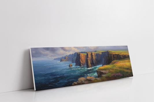 Sunlit Cliffs Above the Northern Sea