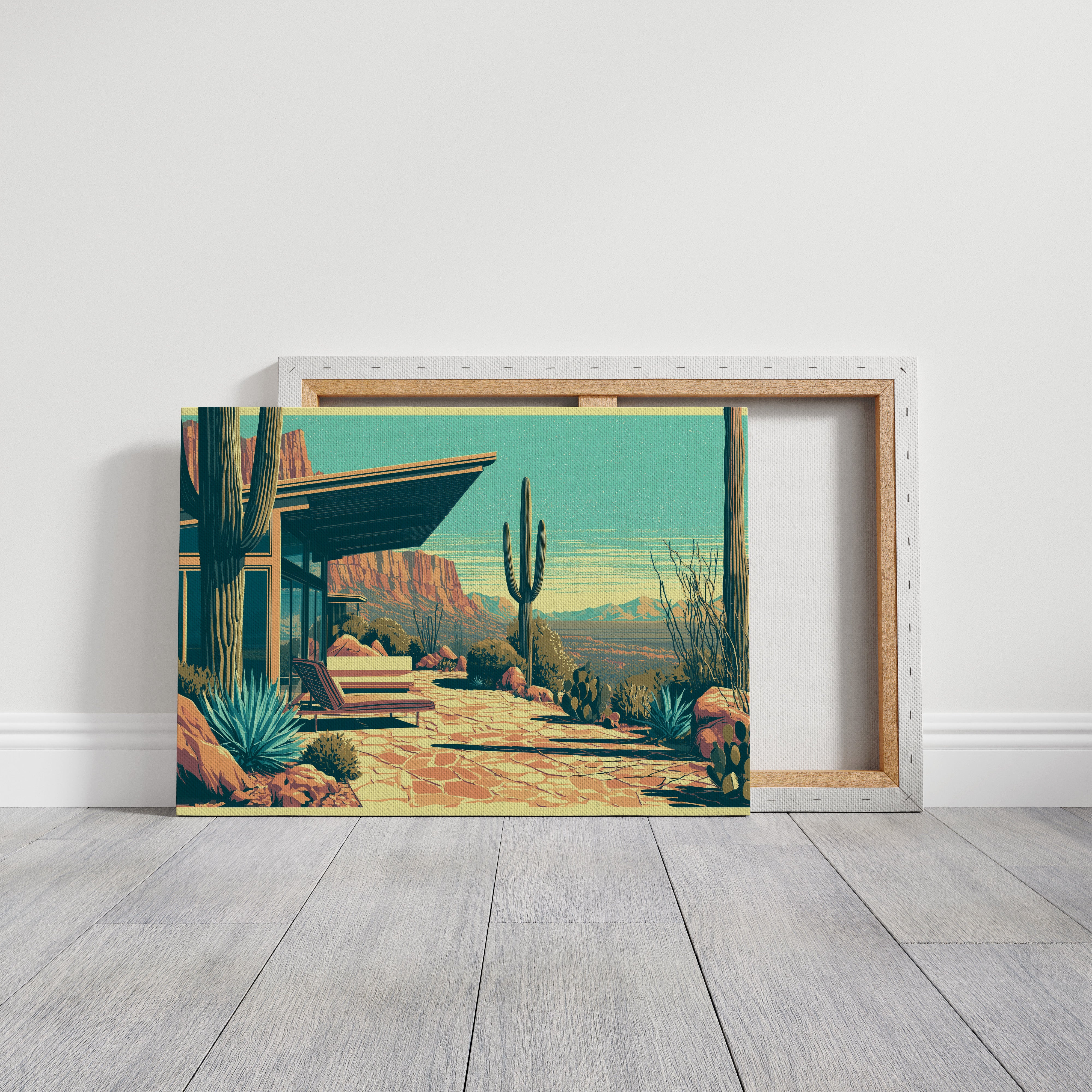 Canyon View, Mid-Century Patio