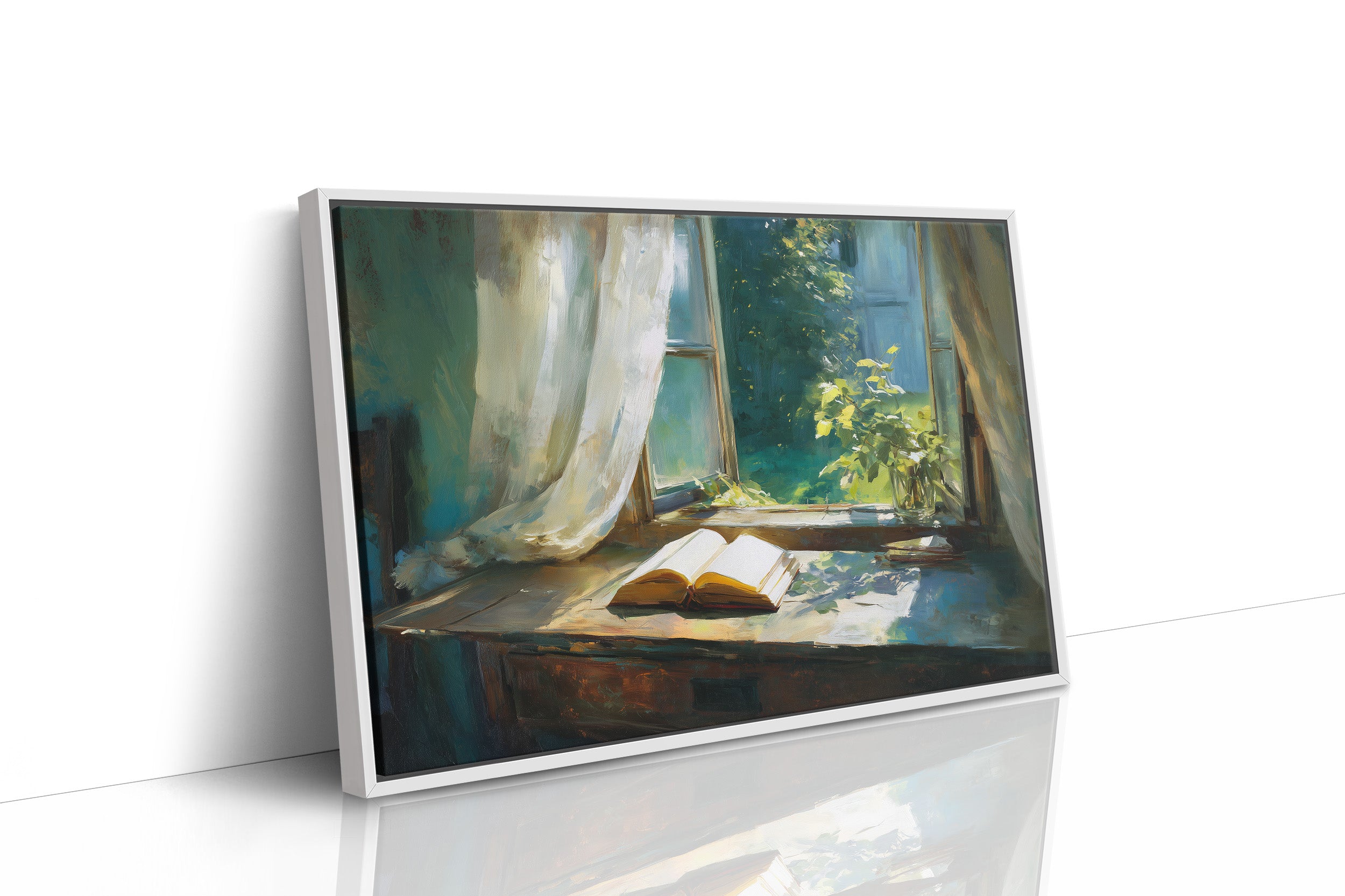 Sunlit Pages Await Summer Breeze