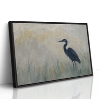 Heron in the Marsh Grass