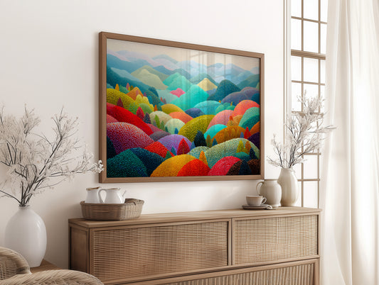 Rolling Hills Paint Summer's Rainbow Song