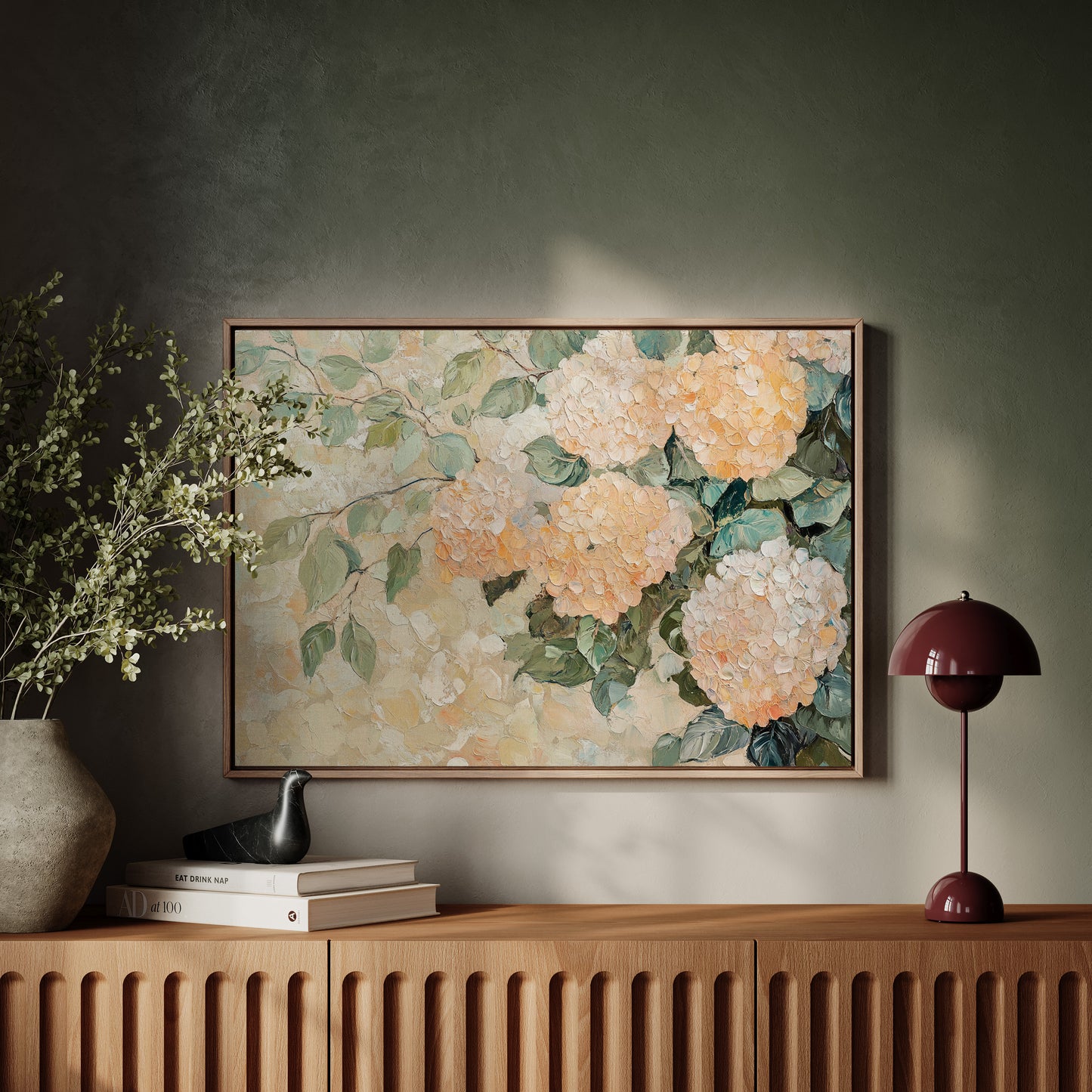 Peach Hydrangeas Paint Summer's Memory