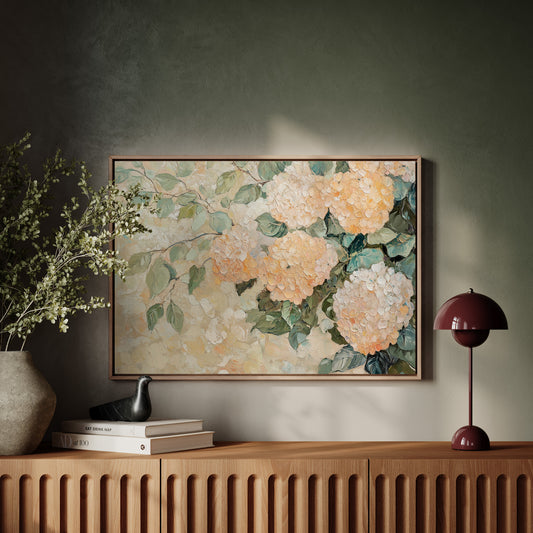 Peach Hydrangeas Paint Summer's Memory