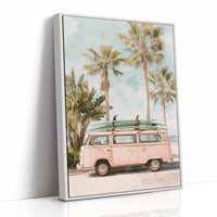 Parked Between Palm Trees