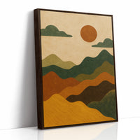 Desert Dunes Under Burnt Sun