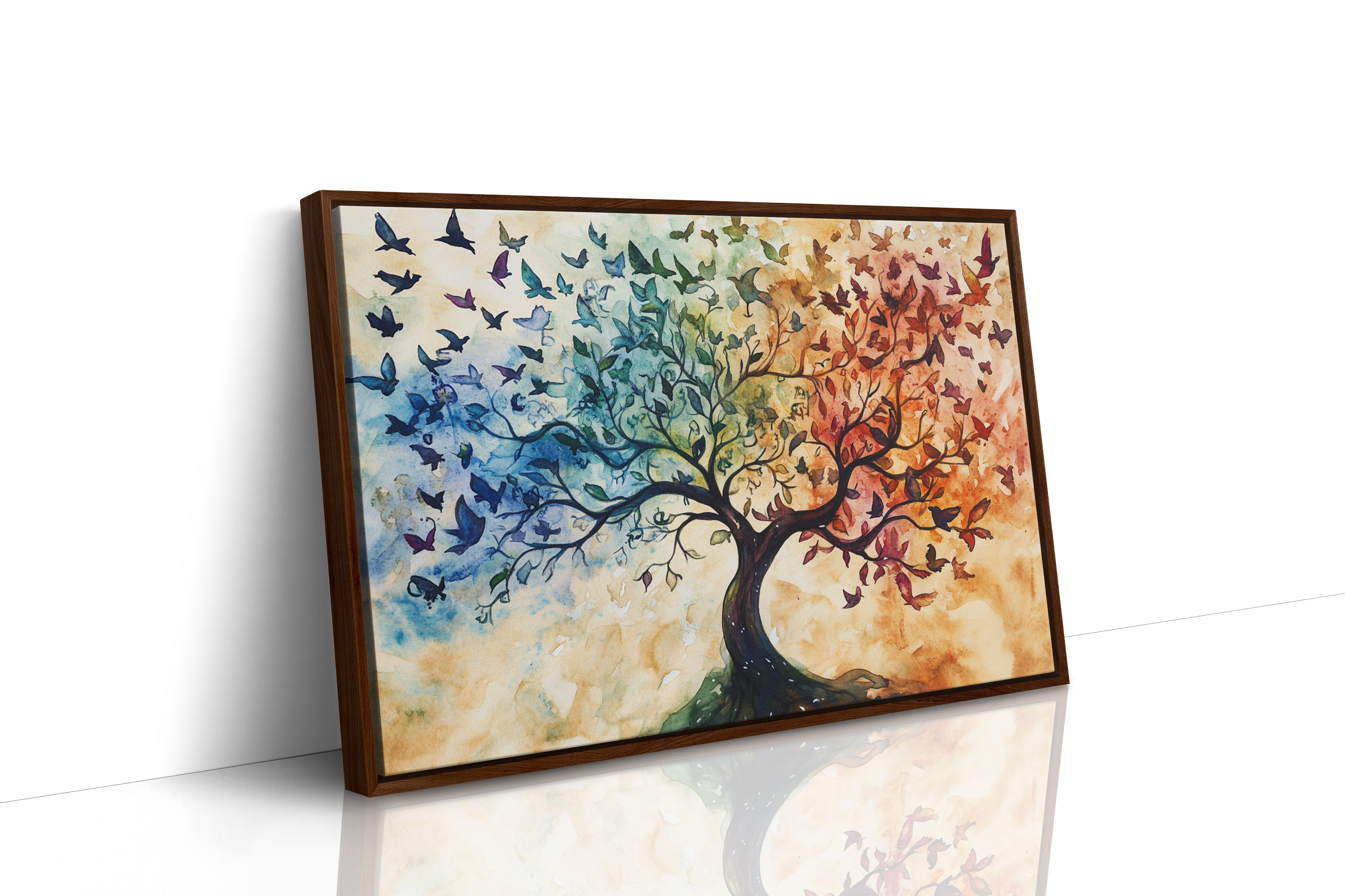 Seasons Dance Through Bird Wings