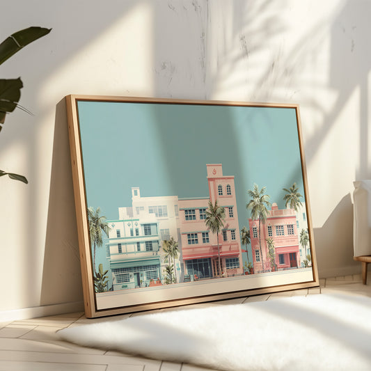 Pastel Dreams Along Ocean Drive