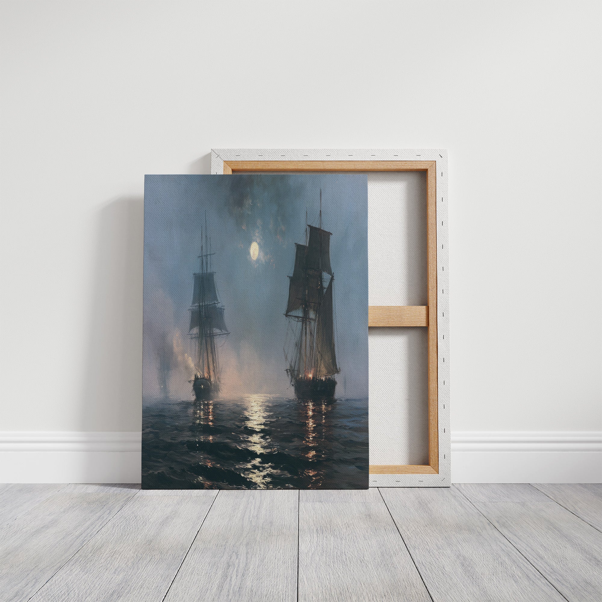 Ghost Ships at Moonrise