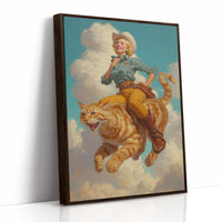 Feline Rodeo: Whiskers in the Sky
