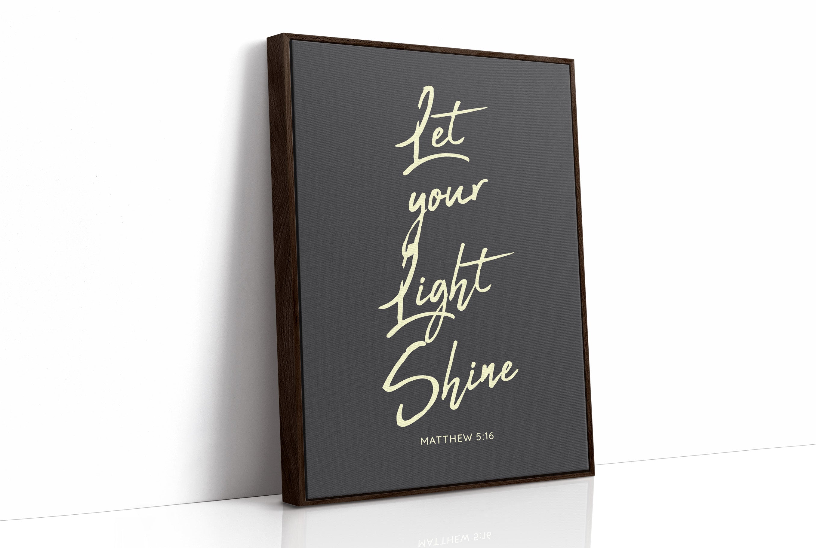 Luminous Words On Charcoal Canvas