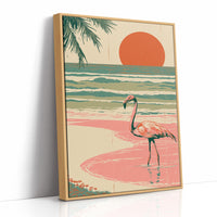 Flamingo Sunset Retro Escape