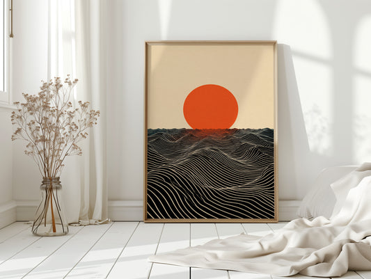 When Sun Meets the Sea's Embrace