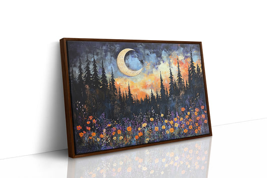 Moonlit Meadow Catches Fire Above