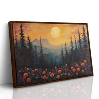 Alpine Roses Dance At Moonrise