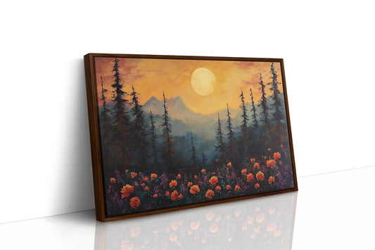 Alpine Roses Dance At Moonrise