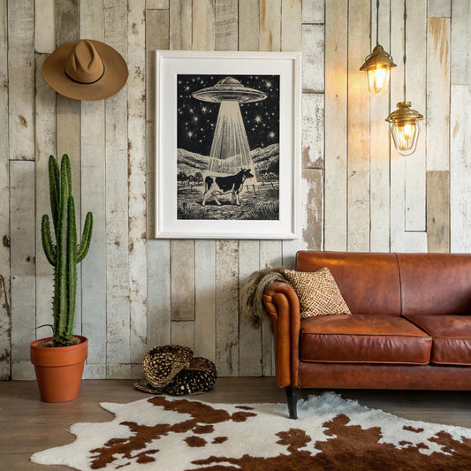 Cosmic Cowboys Meet Starlit Visitors