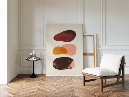 Autumn Stones Float In Morning Light