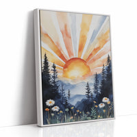 Daisies Dance At Mountain Dawn