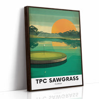 Island Green at Sunset