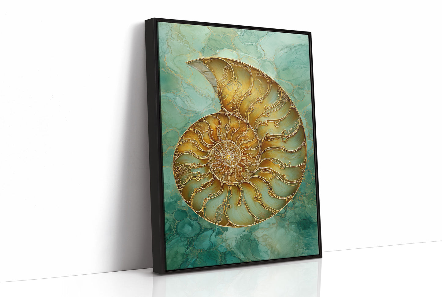 Golden Nautilus Whispers Timeless Secrets