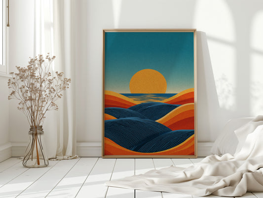 Sunset Over Rolling Dunes