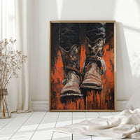 Burnt Leather Cowboy Boots