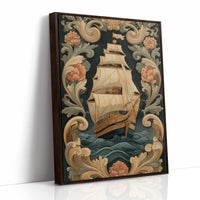 Tall Ships Among Baroque Blooms