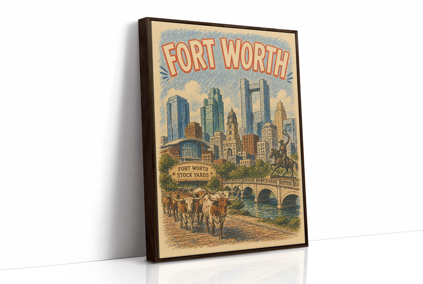 Fort Worth, Stockyards Skyline