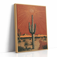 Saguaro Under Radiant Sun