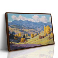 Autumn Gold Bathes Mountain Valley