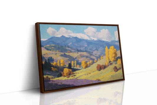 Autumn Gold Bathes Mountain Valley