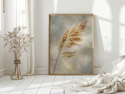 Golden Grains in Gentle Breeze