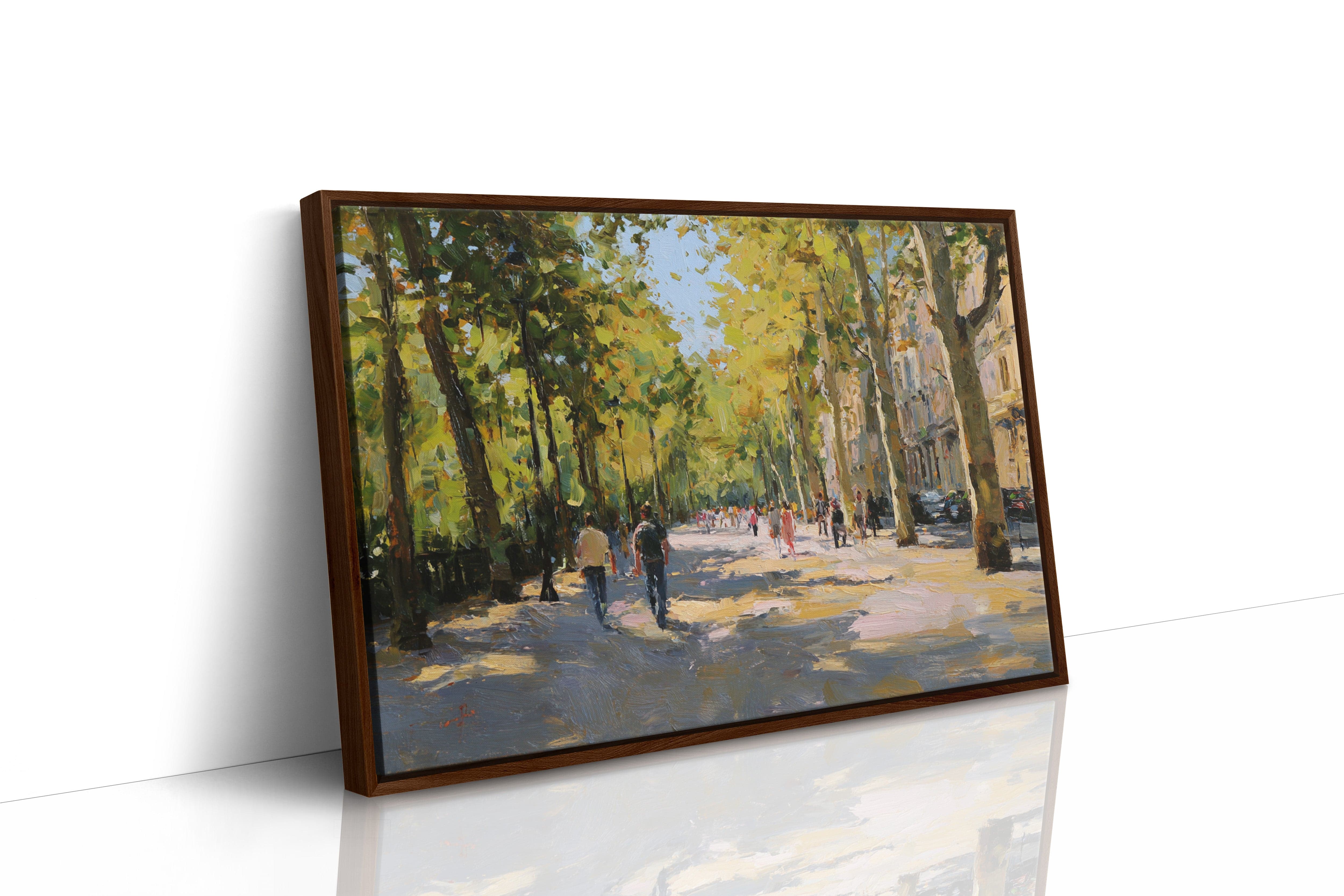 Autumn Light Dances Through City Trees