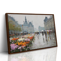 Paris Blooms Through Silver Rain